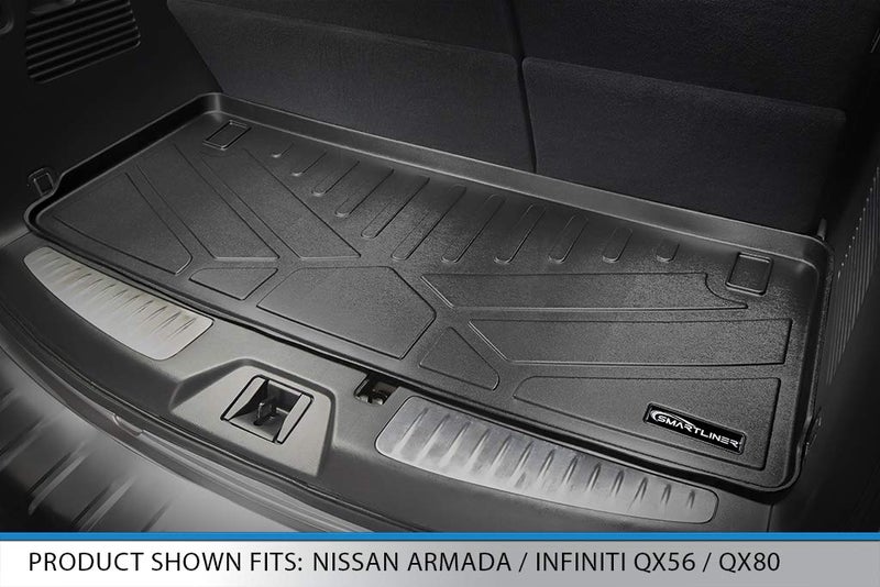 SMARTLINER Cargo Trunk Liner Floor Mat Behind 3rd Row for 2011-2013 Infiniti QX56 - Image 2